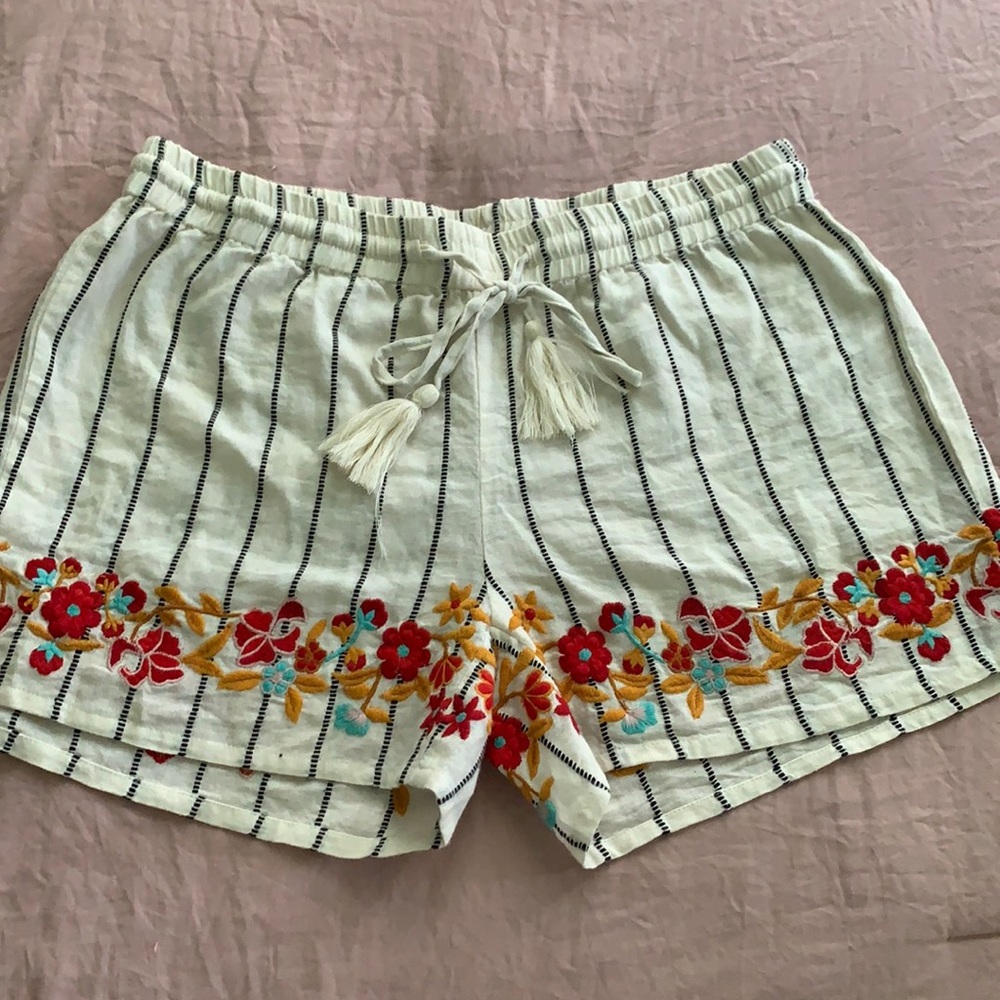 World Market flower shorts